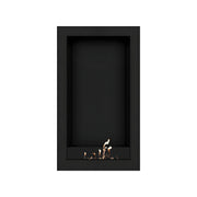 Wild Flame Selected Box verticale bio-ethanol wandhaard zwart 60 x 160 cm – sfeerfoto