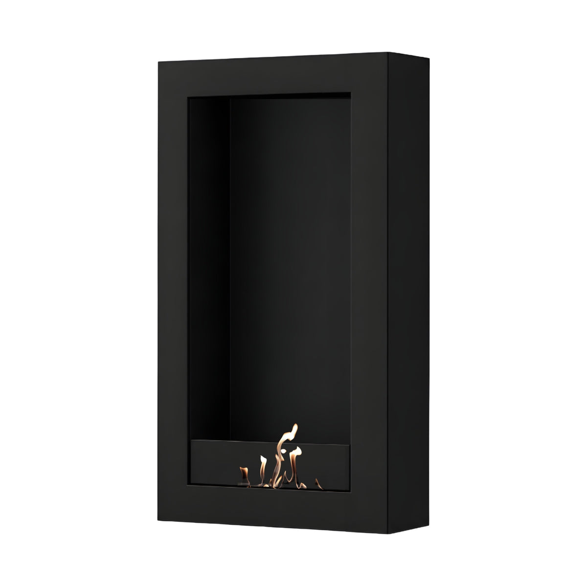 Wild Flame Selected Box verticale bio-ethanol wandhaard zwart 60 x 180 cm – productfoto
