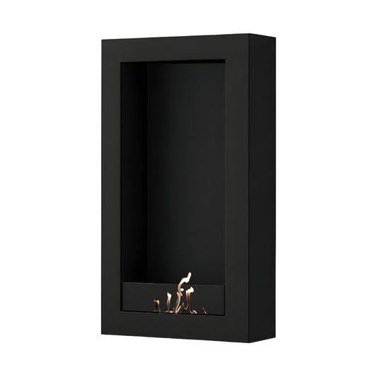 Wild Flame Selected Box verticale bio-ethanol wandhaard zwart 60 x 180 cm – productfoto