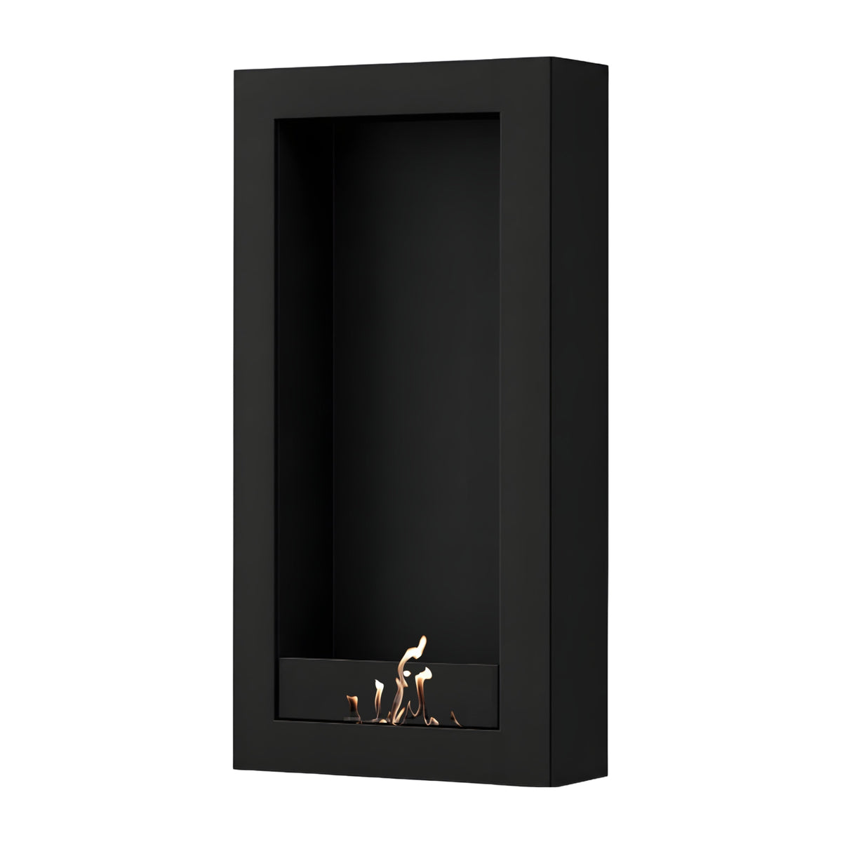 Wild Flame Selected Box verticale bio-ethanol wandhaard zwart 60 x 200 cm – productfoto
