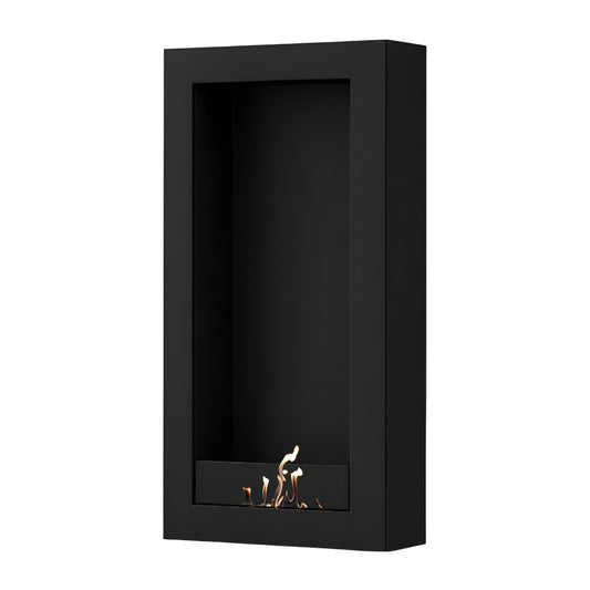 Wild Flame Selected Box verticale bio-ethanol wandhaard zwart 60 x 200 cm – productfoto