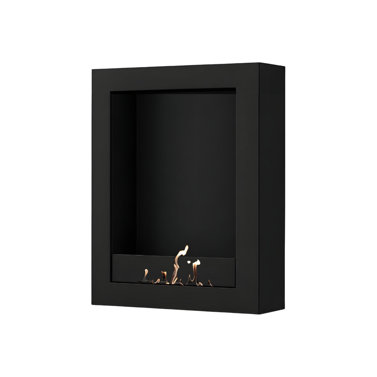 Wild Flame Selected Box verticale bio-ethanol wandhaard zwart 70 x 120 cm – productfoto