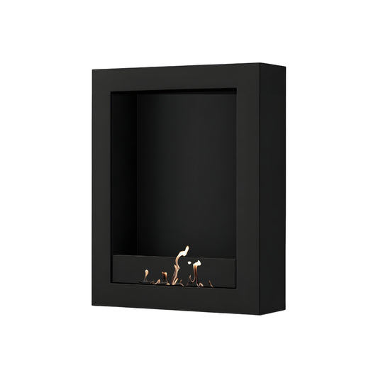 Wild Flame Selected Box verticale bio-ethanol wandhaard zwart 70 x 120 cm – productfoto