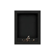 Wild Flame Selected Box verticale bio-ethanol wandhaard zwart 70 x 120 cm – sfeerfoto
