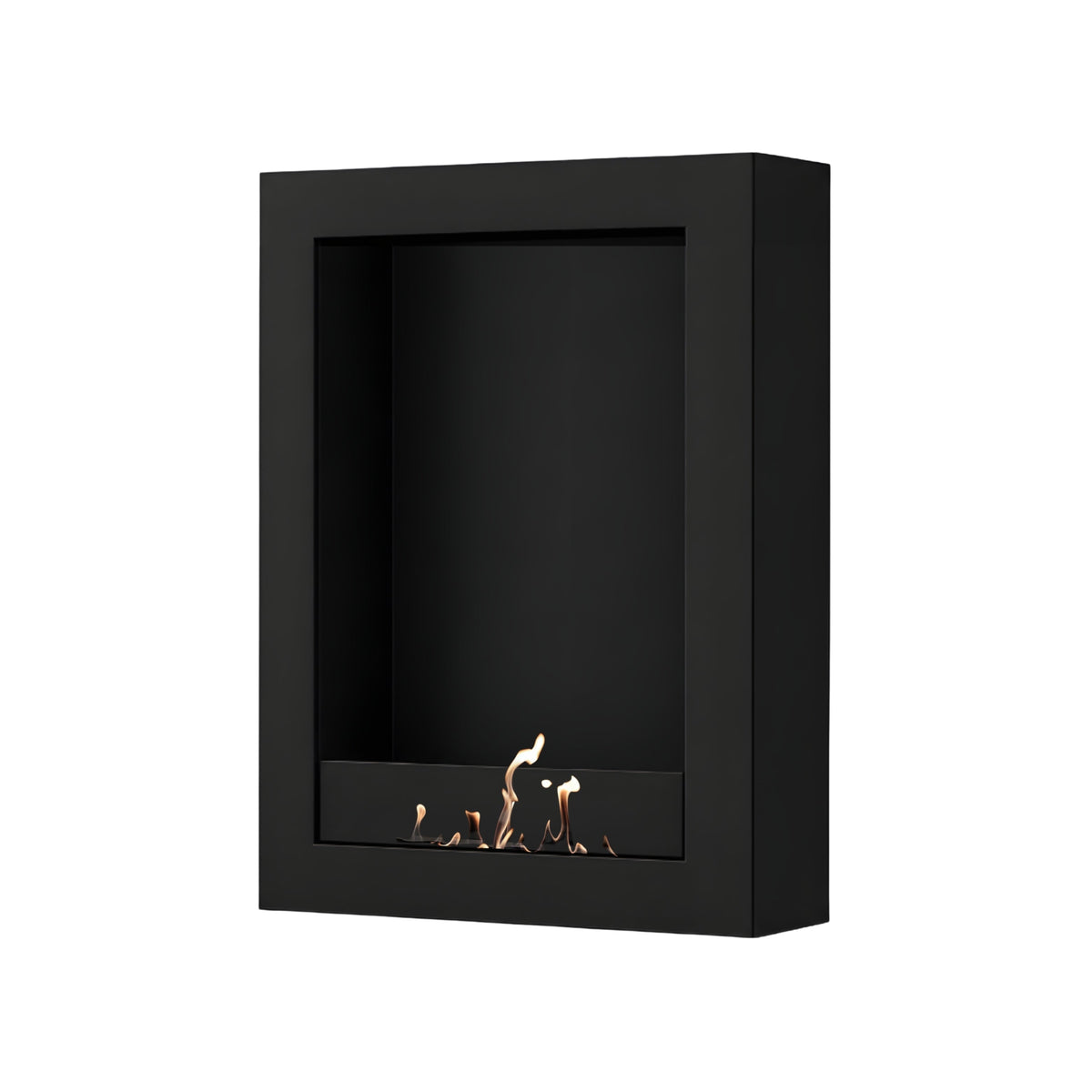 Wild Flame Selected Box verticale bio-ethanol wandhaard zwart 70 x 140 cm – productfoto