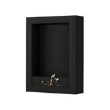 Selected Box verticale bio-ethanol wandhaard zwart – 70 x 140 cm | Wild Flame