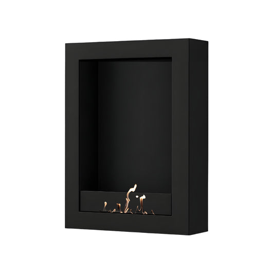 Wild Flame Selected Box verticale bio-ethanol wandhaard zwart 70 x 140 cm – productfoto