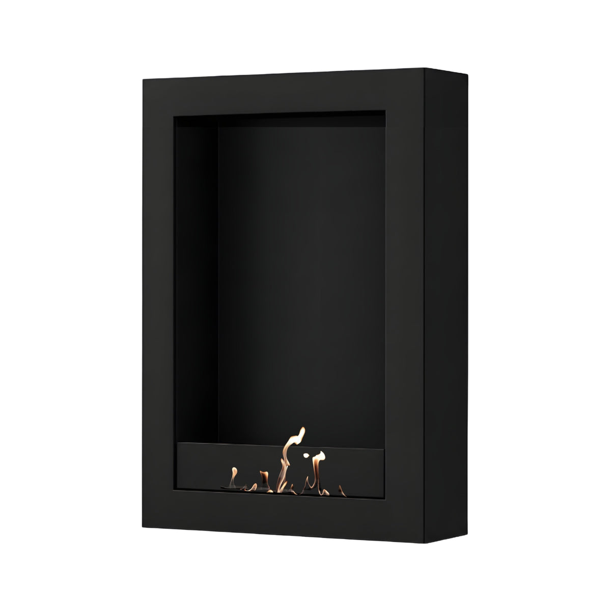 Wild Flame Selected Box verticale bio-ethanol wandhaard zwart 70 x 160 cm – productfoto