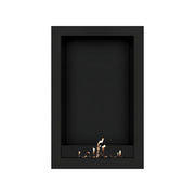 Wild Flame Selected Box verticale bio-ethanol wandhaard zwart 70 x 160 cm – sfeerfoto