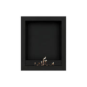 Wild Flame Selected Box verticale bio-ethanol wandhaard zwart 80 x 120 cm – sfeerfoto