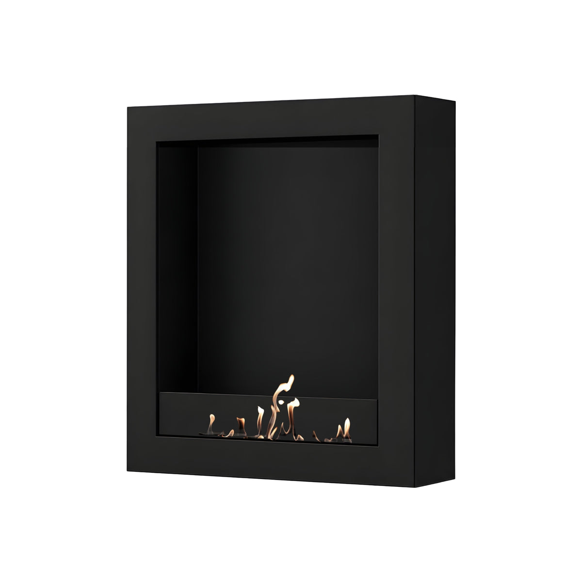 Wild Flame Selected Box verticale bio-ethanol wandhaard zwart 80 x 120 cm – productfoto