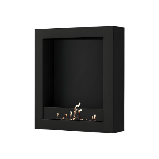 Wild Flame Selected Box verticale bio-ethanol wandhaard zwart 80 x 120 cm – productfoto