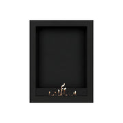 Wild Flame Selected Box verticale bio-ethanol wandhaard zwart 80 x 140 cm – sfeerfoto