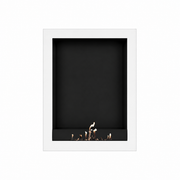 Wild Flame Selected Box verticale bio-ethanol wandhaard wit 80 x 140 cm – sfeerfoto