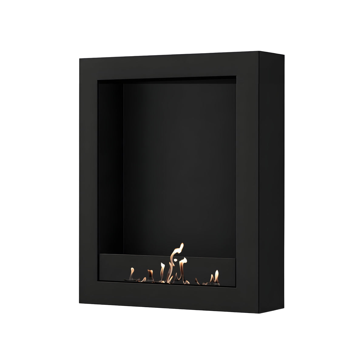 Wild Flame Selected Box verticale bio-ethanol wandhaard zwart 80 x 140 cm – productfoto