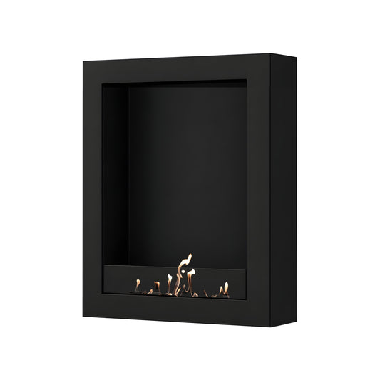 Wild Flame Selected Box verticale bio-ethanol wandhaard zwart 80 x 140 cm – productfoto