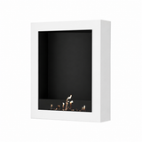 Selected Box verticale bio-ethanol wandhaard wit – 80 x 140 cm | Wild Flame