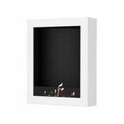 Wild Flame Selected Box verticale bio-ethanol wandhaard wit 80 x 140 cm – productfoto