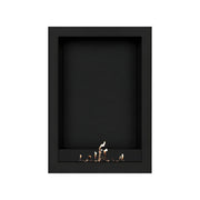 Wild Flame Selected Box verticale bio-ethanol wandhaard zwart 80 x 160 cm – sfeerfoto