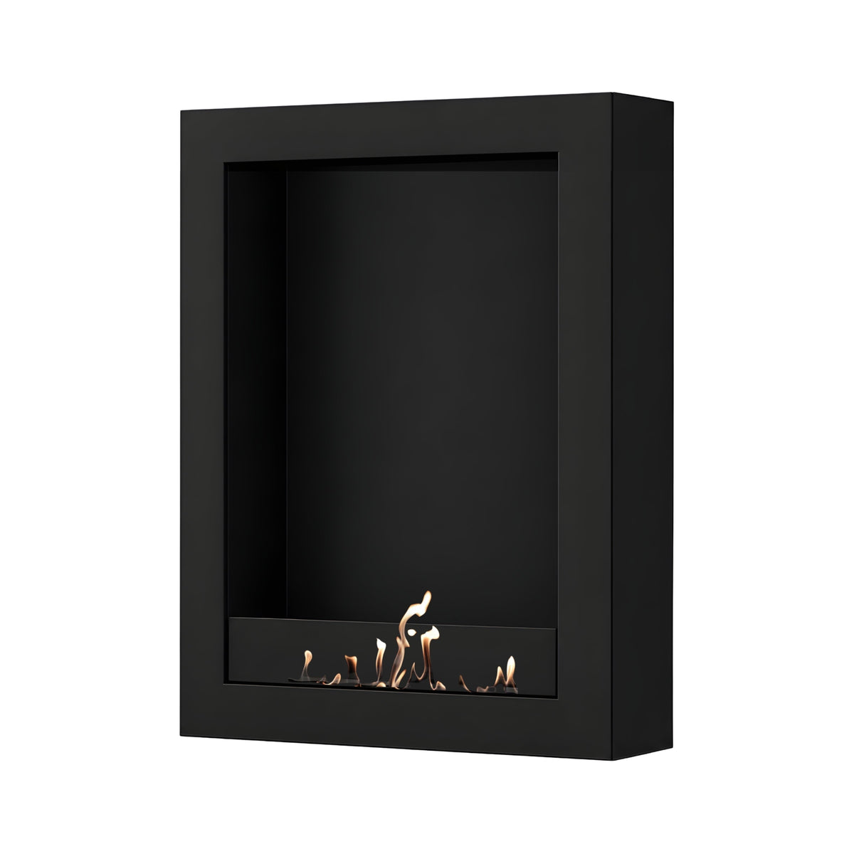 Wild Flame Selected Box verticale bio-ethanol wandhaard zwart 80 x 160 cm – productfoto
