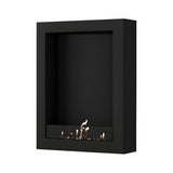 Selected Box verticale bio-ethanol wandhaard zwart – 80 x 160 cm | Wild Flame