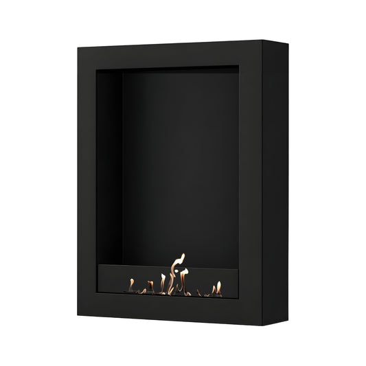 Wild Flame Selected Box verticale bio-ethanol wandhaard zwart 80 x 160 cm – productfoto