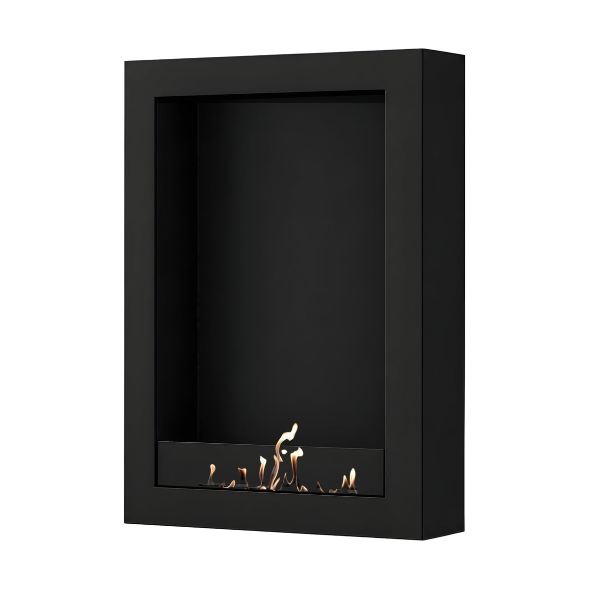 Wild Flame Selected Box verticale bio-ethanol wandhaard zwart 80 x 180 cm – productfoto