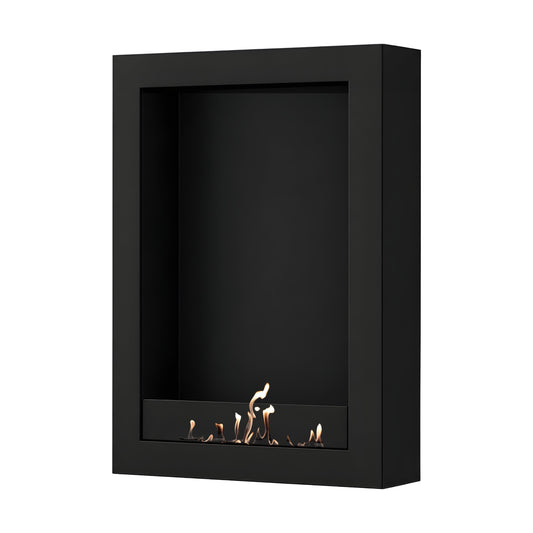 Wild Flame Selected Box verticale bio-ethanol wandhaard zwart 80 x 180 cm – productfoto