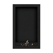 Wild Flame Selected Box verticale bio-ethanol wandhaard zwart 80 x 200 cm – sfeerfoto