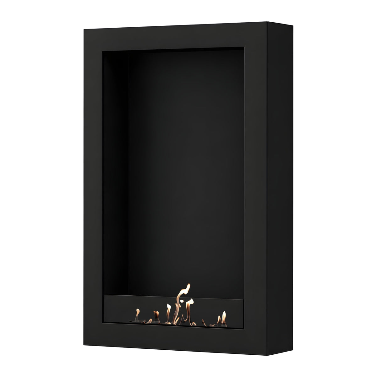 Wild Flame Selected Box verticale bio-ethanol wandhaard zwart 80 x 200 cm – productfoto