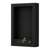 Selected Box verticale bio-ethanol wandhaard zwart – 80 x 200 cm | Wild Flame