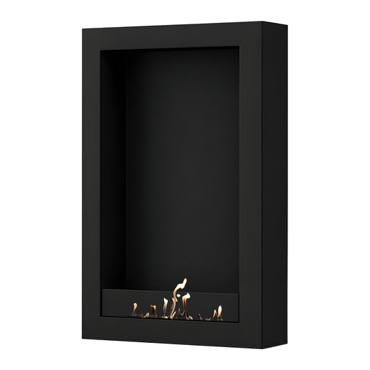 Wild Flame Selected Box verticale bio-ethanol wandhaard zwart 80 x 200 cm – productfoto