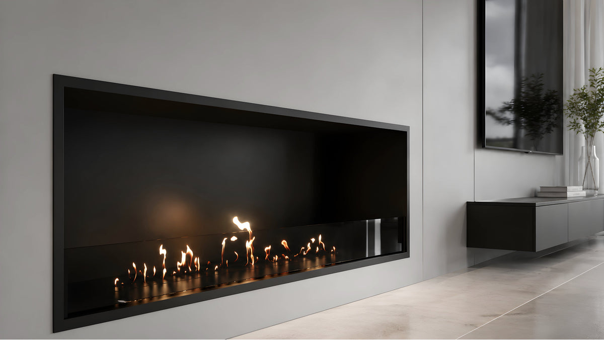 Wild Flame Selected einseitiger Bioethanol-Einbaukamin 130 cm – Bild 2