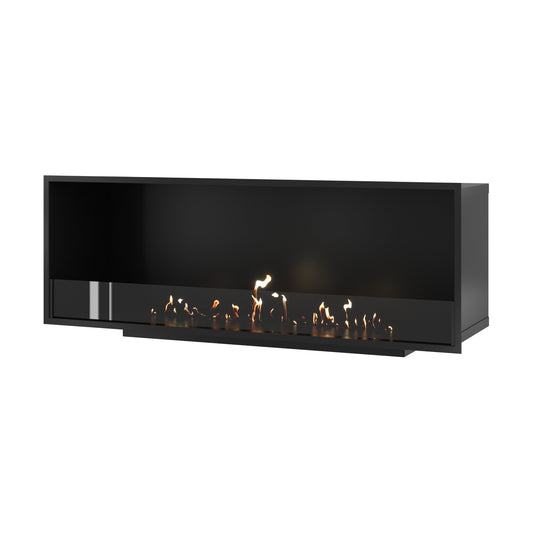 Wild Flame Selected enkelzijdige bio-ethanol inbouwhaard 140 cm – afbeelding 1