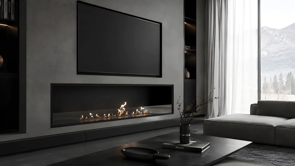 Wild Flame Selected einseitiger Bioethanol-Einbaukamin 150 cm – Bild 2