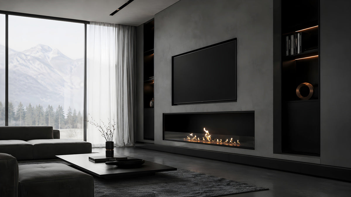 Wild Flame Selected einseitiger Bioethanol-Einbaukamin 150 cm – Bild 4