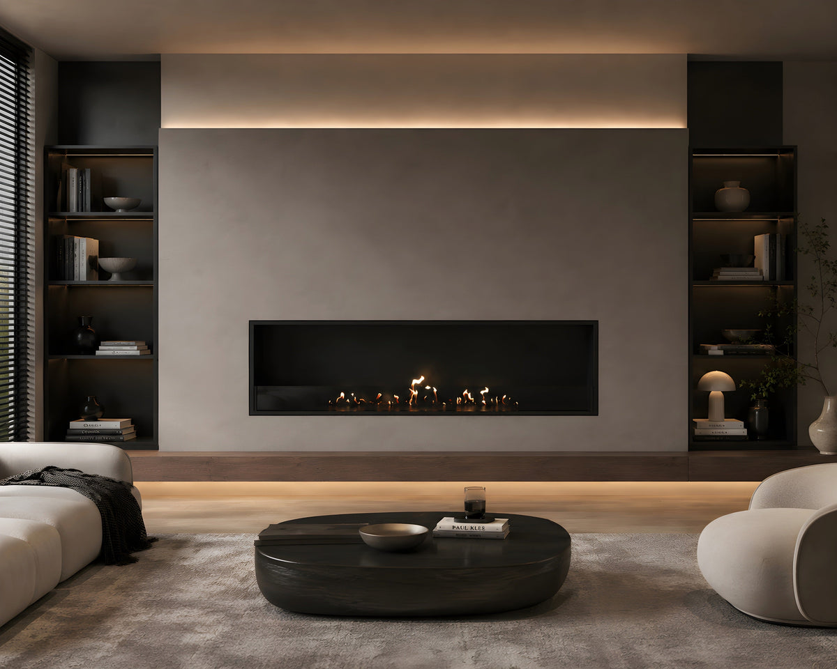 Wild Flame Selected einseitiger Bioethanol-Einbaukamin 160 cm – Bild 3
