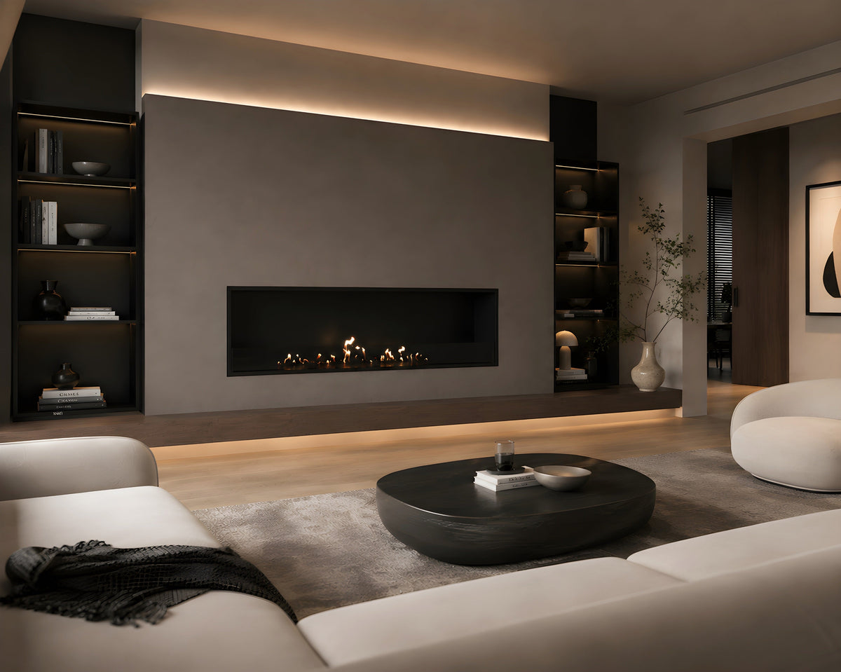 Wild Flame Selected einseitiger Bioethanol-Einbaukamin 160 cm – Bild 4