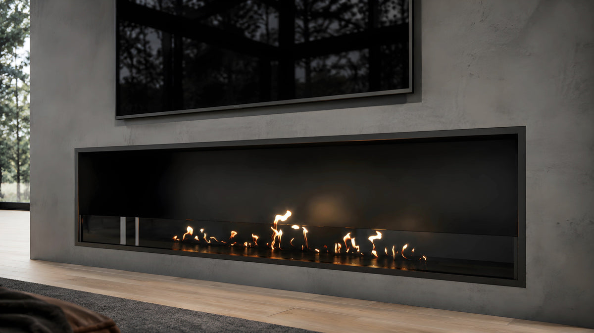 Wild Flame Selected einseitiger Bioethanol-Einbaukamin 170 cm – Bild 2