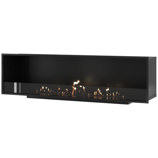 Wild Flame Selected enkelzijdige bio-ethanol inbouwhaard 190 cm – afbeelding 1