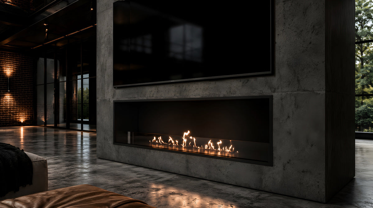 Wild Flame Selected einseitiger Bioethanol-Einbaukamin 190 cm – Bild 3