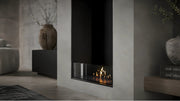 Wild Flame Selected verticale enkelzijdige bio-ethanol inbouwhaard 60 x 100 cm – sfeerfoto