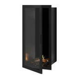 Selected Bio-ethanol Verticale Enkelzijdige Inbouwhaard – Volledig Glas – 60 x 160 cm | Wild Flame
