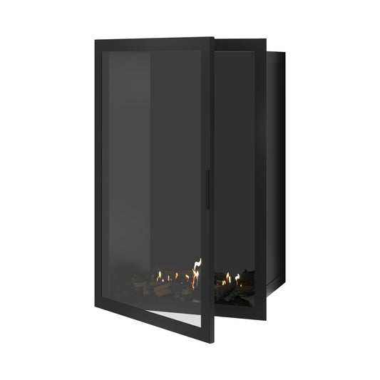 Wild Flame Selected verticale enkelzijdige bio-ethanol inbouwhaard – volglas – 80 × 120 cm – productfoto