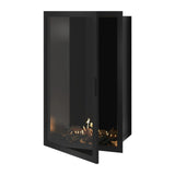 Selected Bio-ethanol Verticale Enkelzijdige Inbouwhaard – Enkel Glas – 80 x 140 cm | Wild Flame