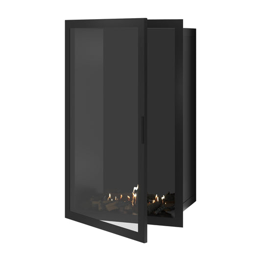 Wild Flame Selected verticale enkelzijdige bio-ethanol inbouwhaard – volglas – 80 × 140 cm – productfoto
