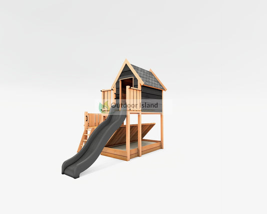 Speelhuisje met Glijbaan | Douglashout | Klassiek | Outdoor Island Outdoor Island