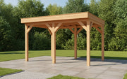 YARD Outdoor SUBLIME overkapping plat dak 400x350 cm Douglas blank