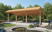 YARD Outdoor SUBLIME overkapping kapschuurdak 800x300 cm Douglas blank