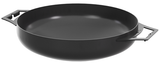 Wok van natuurlijk staal 40 cm met twee handgrepen | CookKing
